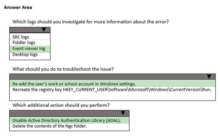 MS-740 dumps exhibit