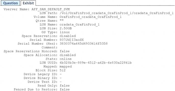 NS0-520 dumps exhibit